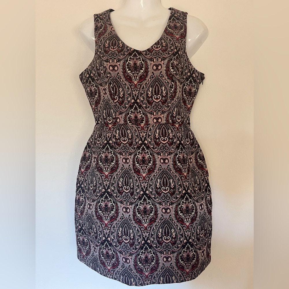 Jack. By BB Dakota Jovita Fit And Flare Oella Dress Paisley Jacquard Size 4 NWT